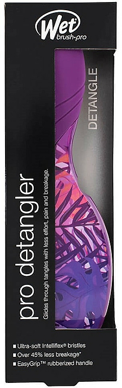 Haarbürste Sommertropen - Wet Brush Pro Detangler Neon Summer Tropics Purple — Bild N5