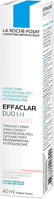Getönte Gesichtspflege gegen Hautunreinheiten und Pickelmale - La Roche-Posay Effaclar Duo + Unifiant — Foto N6