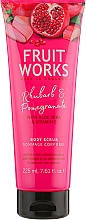 Düfte, Parfümerie und Kosmetik Körperpeeling mit Rhabarber und Granatapfel - Grace Cole Fruit Works Body Scrub Rhubarb & Pomegranate