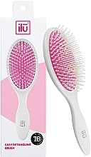 Düfte, Parfümerie und Kosmetik Haarbürste weiß-rosa - Ilu Ballpoint Detangling Hair Brush