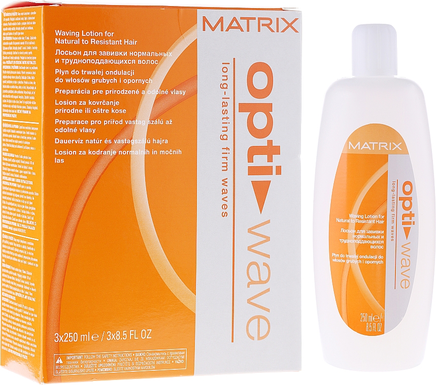 Dauerwell-Lotion für normales und beständiges Haar 3 x 250 ml - Matrix Opti Wave Waving Lotion Natural to Resistant Hair — Bild N1