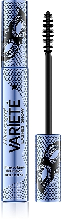 Wasserfeste Wimperntusche - Eveline Cosmetics Variete Lashes Show Ultra-Volume Definition Mascara — Bild N1
