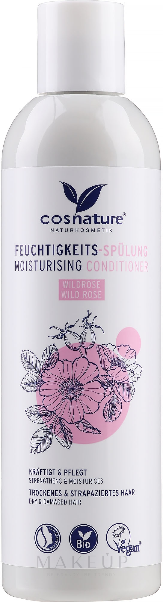 Feuchtigkeitsspendender Conditioner mit wilder Rose - Cosnature Moisturising Conditioner — Foto 250 ml