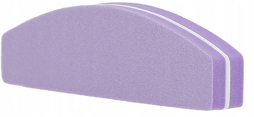 Mini Nagelpufferblock Halbmond 100/180 lila - Tools For Beauty MiMo Nail Buffer Purple — Bild N2