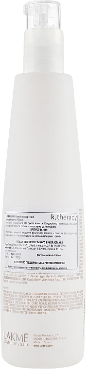 Haarspülung für trockenes Haar - Lakme K.Therapy Repair Conditioning Fluid — Bild N2