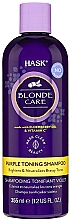 Getöntes sulfatfreies Shampoo für blondes Haar - Hask Blonde Care Purple Toning Shampoo — Bild N1