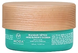 Düfte, Parfümerie und Kosmetik Detox-Maske aus weißem Ton und Aktivkohle - Moea Detox Mask White Clay & Charcoal