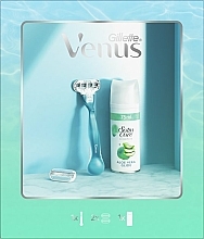 Düfte, Parfümerie und Kosmetik Rasierset für Frauen - Gillette Venus Smooth (Rasiergriff 1 St. + Ersatzklingen 2 St. + Rasiergel 75ml)