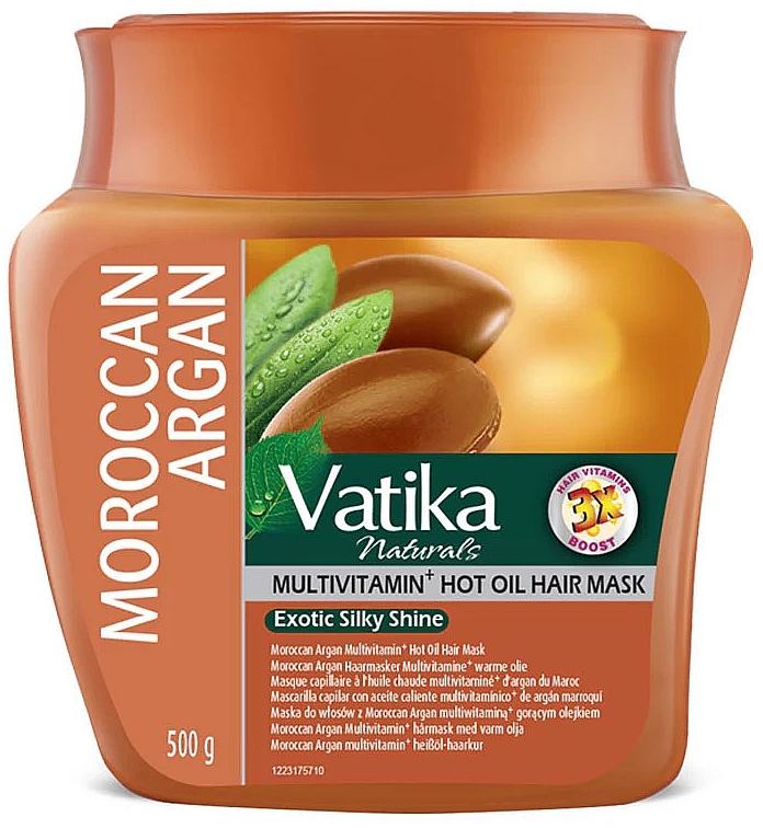 Dabur Vatika Argan Deep Conditioning Hair Mask - Revitalisierende Maske für trockenes Haar — Bild N2