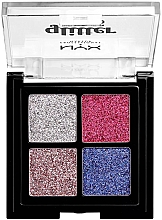 Cremiges Glitter Quartett - NYX Professional Makeup Glitter Goals Cream Quad Palette — Bild N2