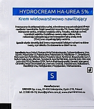 Feuchtigkeitsspendende mehrschichtige Hydro-Gesichtscreme - Charmine Rose Hydrocream Ha-Urea 5% (Probe)  — Bild N2