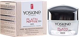 Düfte, Parfümerie und Kosmetik Gesichtscreme für normale und Mischhaut 50+ - Yoskine Classic Platin Peptide Face Cream 50+