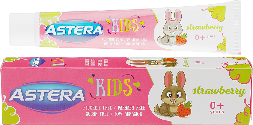 Zahnpasta mit Erdbeergeschmack - Astera Kids With Strawberry — Bild N1