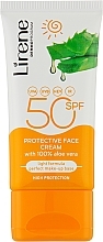 Düfte, Parfümerie und Kosmetik Sonnenschutzcreme für das Gesicht mit Aloe Vera - Lirene Sun Care Emulsion SPF 50