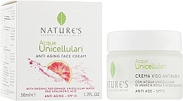 Düfte, Parfümerie und Kosmetik Anti-Aging Gesichtscreme - Nature's Acque Unicellulari Anti-Aging Cream SPF 15