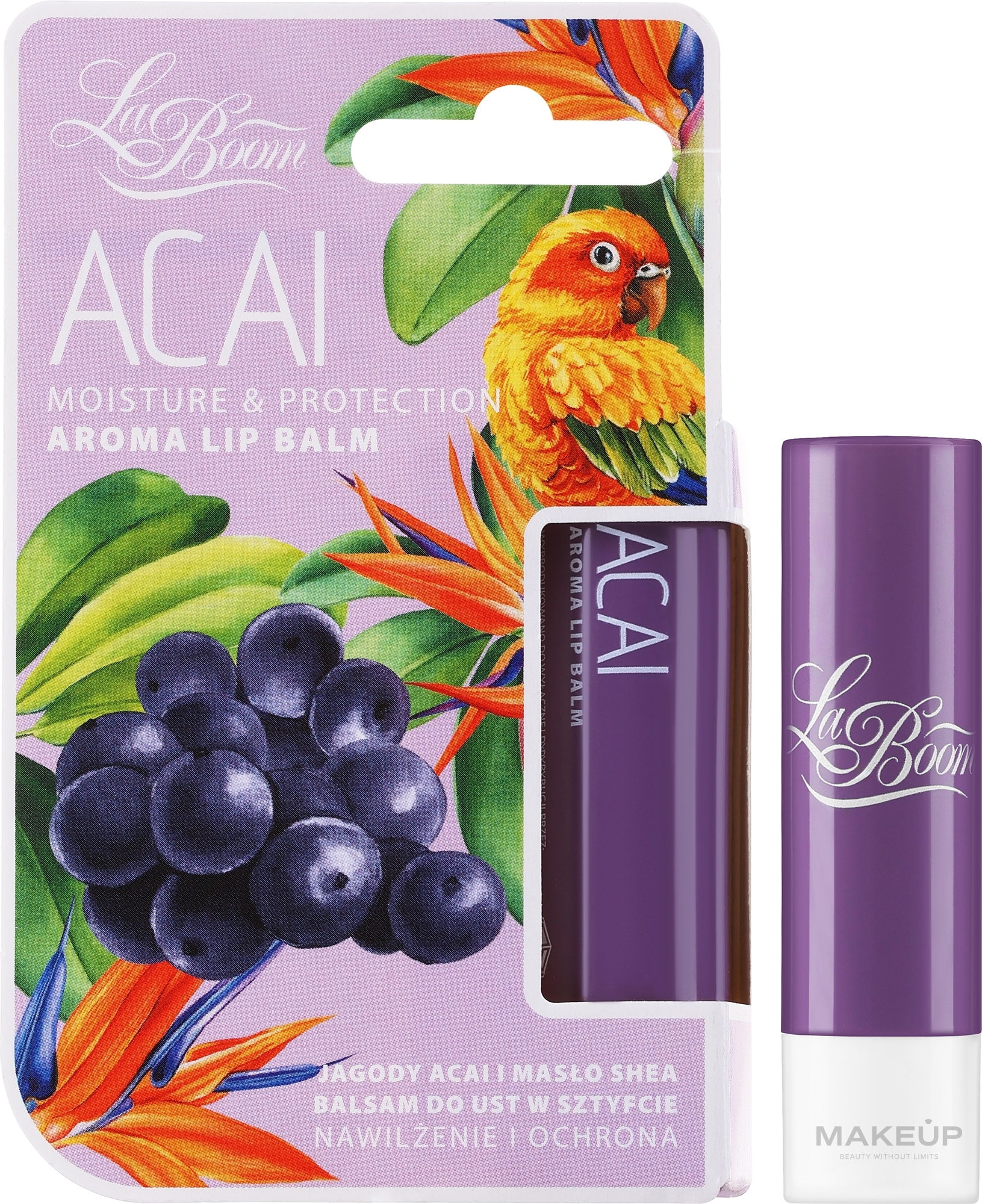 Lippenbalsam - La Boom Acai Berry & Shea Butter Aroma Lip Balm  — Bild 4 g