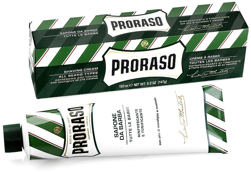 Rasiercreme mit Menthol und Eu­ka­lyp­tus - Proraso Green Shaving Cream — Bild N7