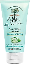 Düfte, Parfümerie und Kosmetik Tagescreme mit Aloe Vera - Le Petit Olivier Moisturizing Day Care Aloe Vera & Green Tea