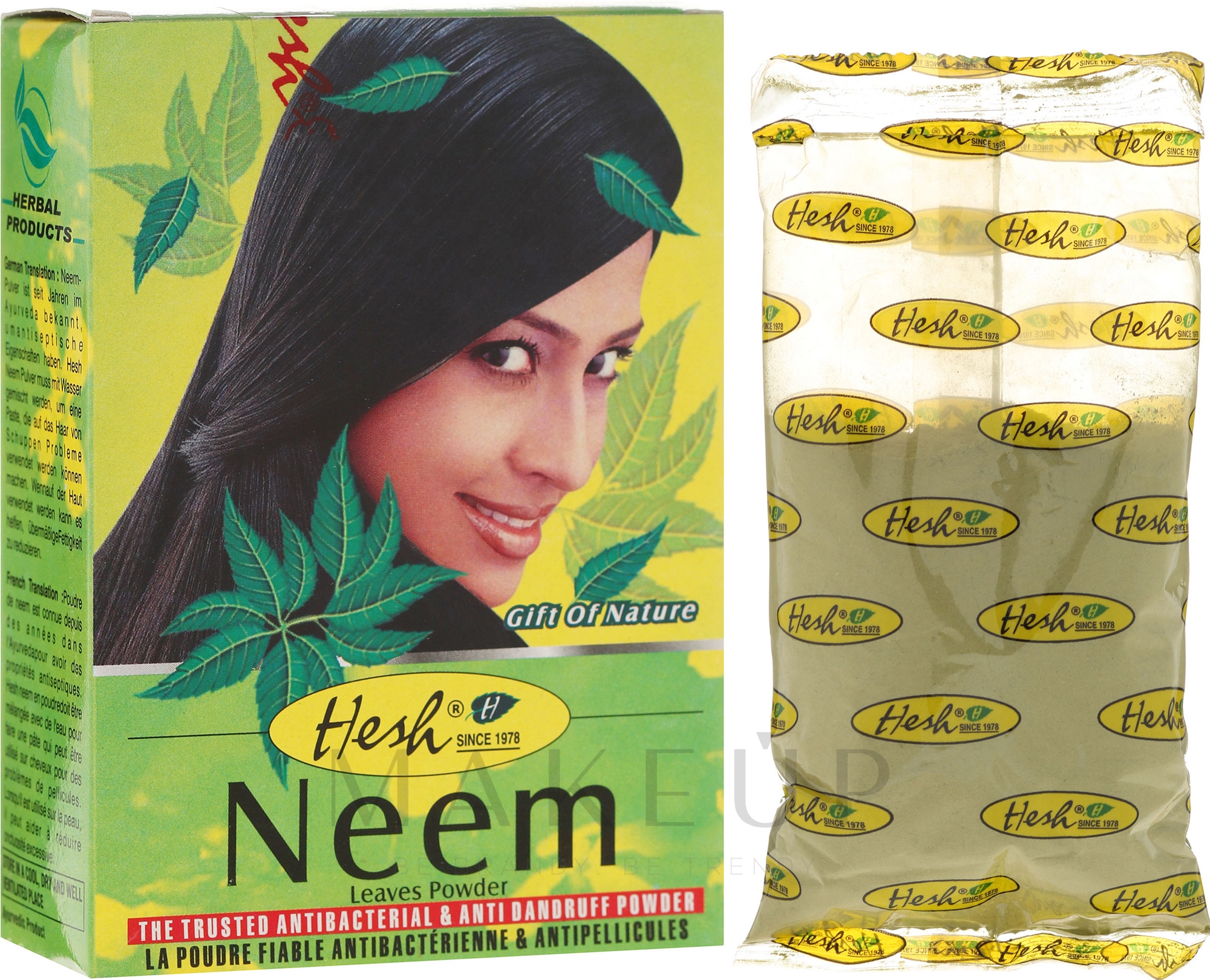 Haarpuder gegen Schuppen - Hesh Neem Leaves Powder — Bild 100 g