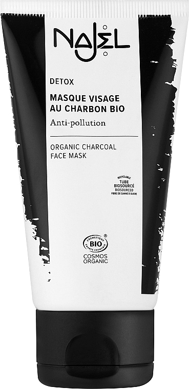 Gesichtsmaske mit Aktivkohle - Najel Detox Organix Charcoal Face Mask — Bild N1