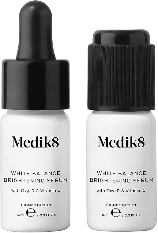 Aufhellendes Gesichtsserum mit Oxy-R und Vitamin C gegen Pigmentflecken - Medik8 White Balance Brightening Serum — Bild N1