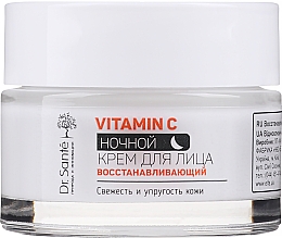 Düfte, Parfümerie und Kosmetik Regenerierende Nachtcreme für das Gesicht mit Vitamin C - Dr. Sante Vitamin C