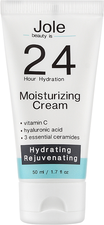 Feuchtigkeitscreme mit Hyaluronsäure und Ceramide-Complex - Jole 24h Moisturizing Cream — Bild N1