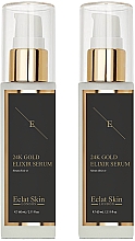 Gesichtspflegeset - Eclat Skin London 24k Gold Elixir Serum Kit (Gesichtsserum 2x60ml) — Bild N1