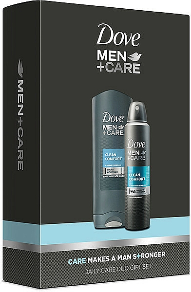 Duftset - Dove Men+Care Clean Comfort (Deospray 150ml + Duschgel 250) — Bild N1