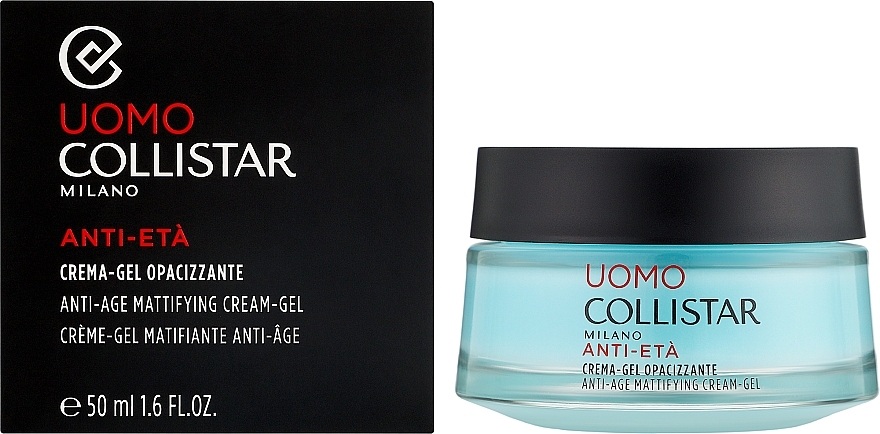 Mattierende Anti-Aging Gesichtscreme  - Collistar Uomo Anti-Age Mattifying Cream-Gel — Bild N2