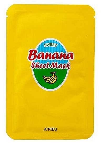 Pflegende Tuchmaske mit Bananen- und Honigextrakt - A'Pieu Sweet Banana Sheet Mask — Bild N1