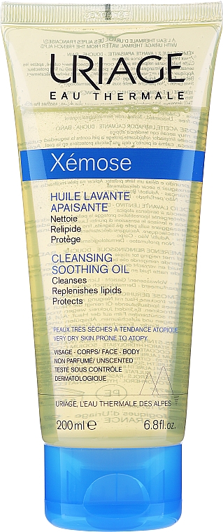 Hypoallergenes Körper- und Gesichtsöl für sehr trockene und atopische Haut - Uriage Xemose Cleansing Soothing Oil — Bild N2