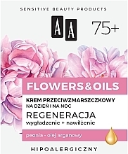 Anti-Falten Tages- und Nachtcreme 75+ - AA Flowers & Oils Night And Day Anti-Wrinkle Cream — Bild N2