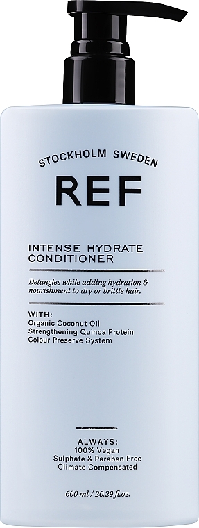 Intensiv feuchtigkeitsspendende und farbschützende Haarspülung mit Bio-Kokos- und Bergamotteöl - REF Intense Hydrate Conditioner — Bild N5