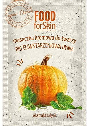 Anti-Aging Creme-Maske für das Gesicht mit Kürbisextrakt - Marion Food for Skin Cream Mask Anti-age Pumpkin