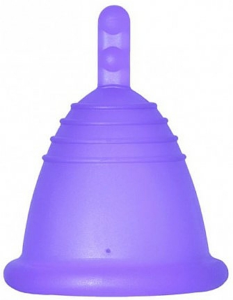 Menstruationstasse Größe M violett - MeLuna Sport Shorty Menstrual Cup Stem — Bild N1
