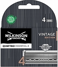 Düfte, Parfümerie und Kosmetik Ersatzklingen 4 St. - Wilkinson Sword Quattro Essential 4 Vintage Edition