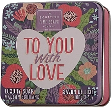 Luxuriöse Seife im Metallbox Für dich mit Liebe - Scottish Fine Soaps To You with Love Soap In A Tin — Bild N2