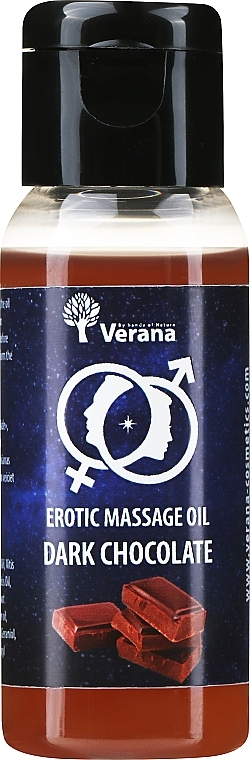 Öl für erotische Massage Dunkle Schokolade - Verana Erotic Massage Oil Dark Chocolate  — Bild N1