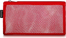 Düfte, Parfümerie und Kosmetik Reisekosmetiktasche rot Red mesh 22x10 cm - MAKEUP