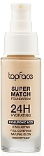 Gesichtsfoundation - Topface Super Match 24H Foundation	 — Bild N1