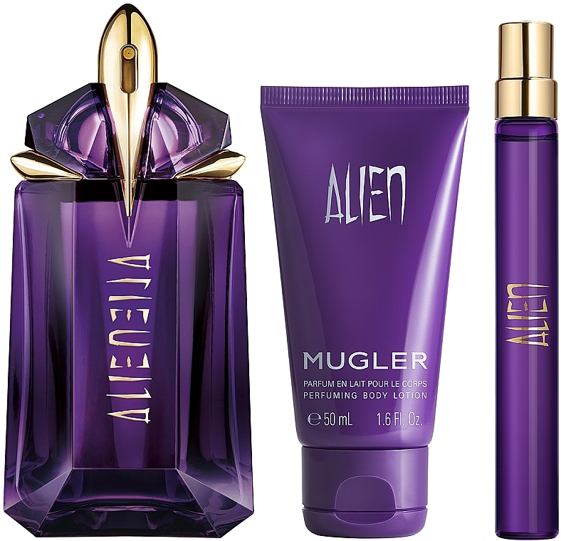 Mugler Alien  - Duftspray (Eau de Parfum 60 ml + Eau de Parfum 10 ml + Körperlotion 50 ml)  — Bild N2