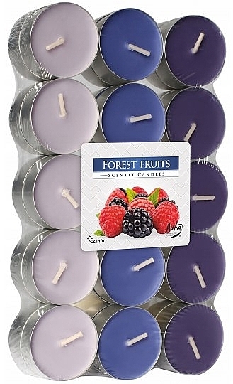 Teekerzen-Set Waldfrüchte 30 St. - Bispol Forest Fruits Scented Candles  — Bild N1