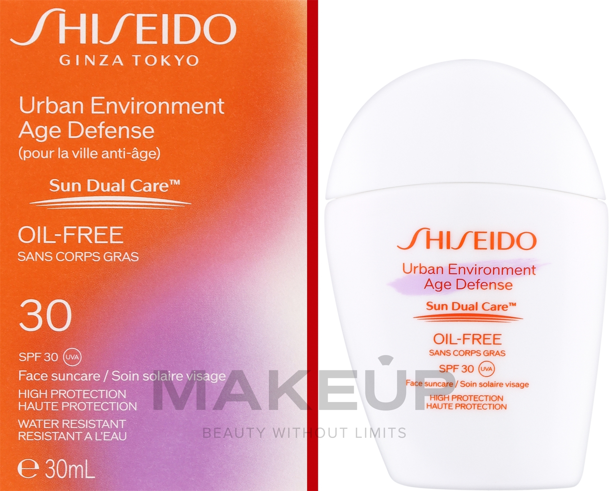 Sonnenschutzcreme für das Gesicht - Shiseido Urban Environment Age Defense Sun Dual Care SPF 30 UVA — Bild 30 ml