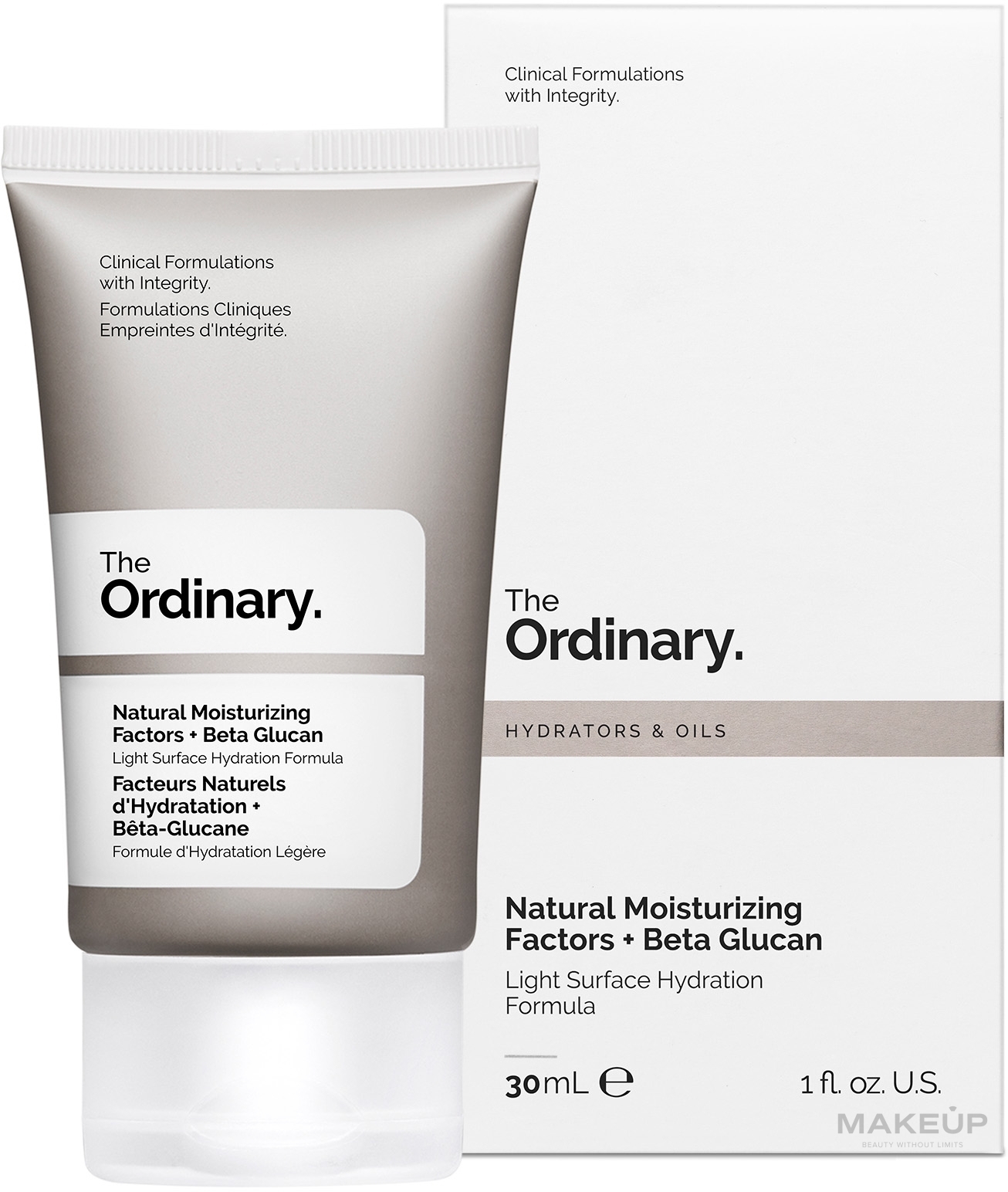 The Ordinary Natural Moisturizing Factors + Beta Glucan - Feuchtigkeitsspendendes Creme-Gel — Bild 30 ml