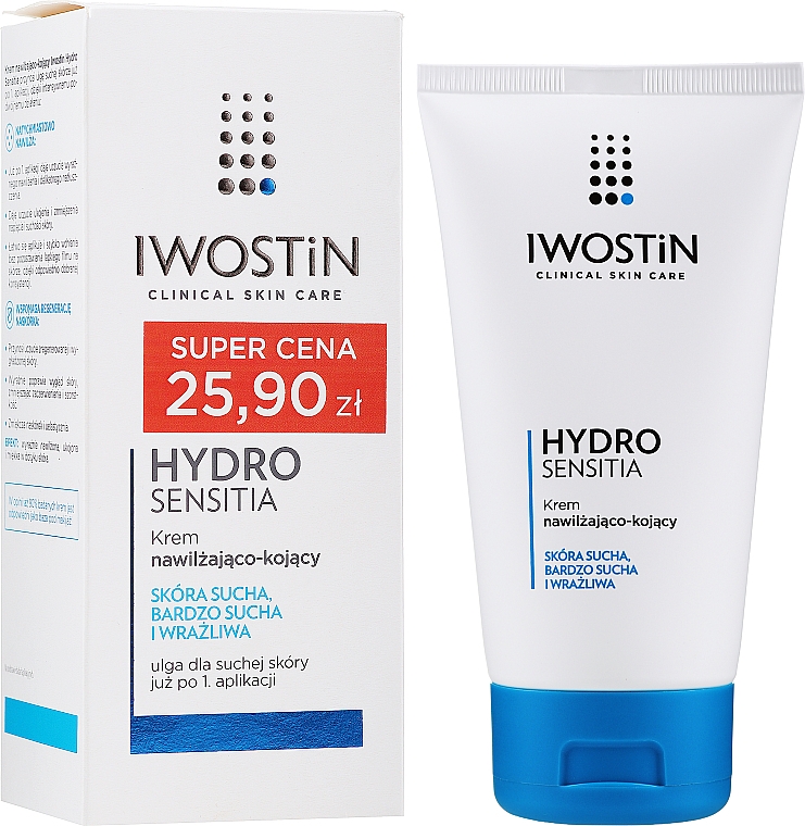 Feuchtigkeitsspendende beruhigende Gesichtscreme - Iwostin Hydro Sensitia Cream — Bild N2