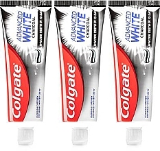 Zahnpflegeset - Colgate Advanced White Charcoal (toothpaste/3x75ml) — Bild N1