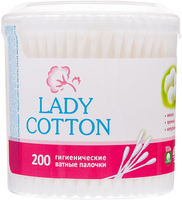 Wattestäbchen 200 St. - Lady Cotton — Bild N1