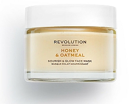 Pflegende Gesichtsmaske mit Honig und Haferflocken - Makeup Revolution Honey & Oatmeal Nourish & Glow Face Mask — Bild N1