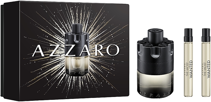 Azzaro The Most Wanted Intense  - Duftset (Eau de Toilette 100ml + Eau de Toilette 2x10ml)  — Bild N1